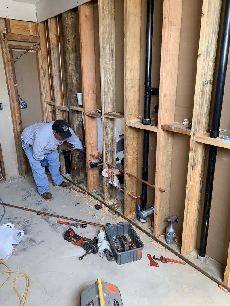 Commercial rough-in plumbing for Gas Line Repair in Alvarado